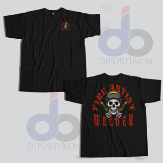 เสื้อยืดแขนสั้น พิมพ์ลาย WELDER FIRE ARTIST WELDER สําหรับผู้ชาย