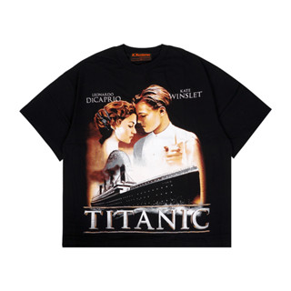 เสื้อยืด ลาย Kkontener TITANIC สีดํา