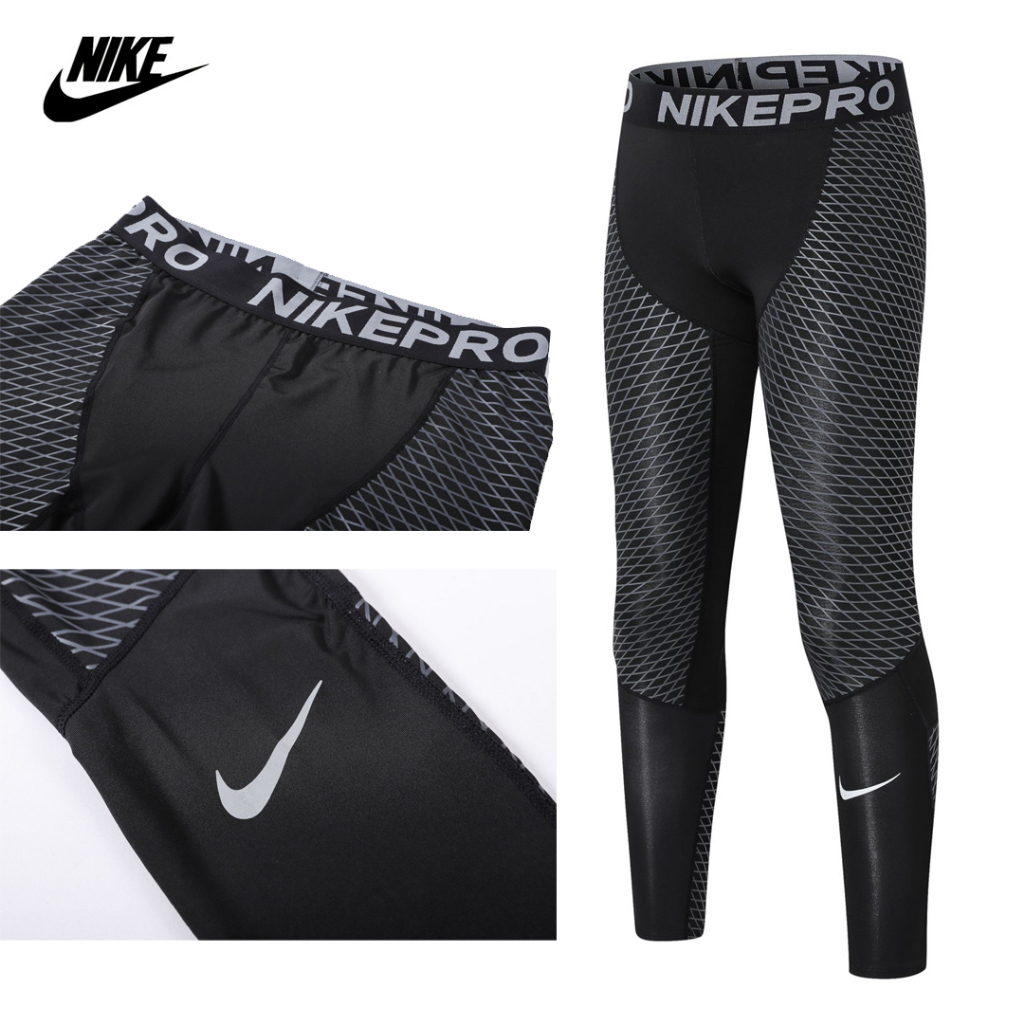NIKE Running Gym Fitness Sport IMPORT Compression Pants เลกกิ้ง -2281