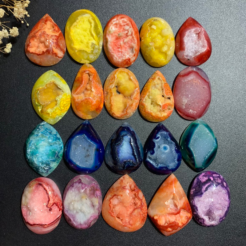 Druzy Agate Premium 4ซม. / พลอย