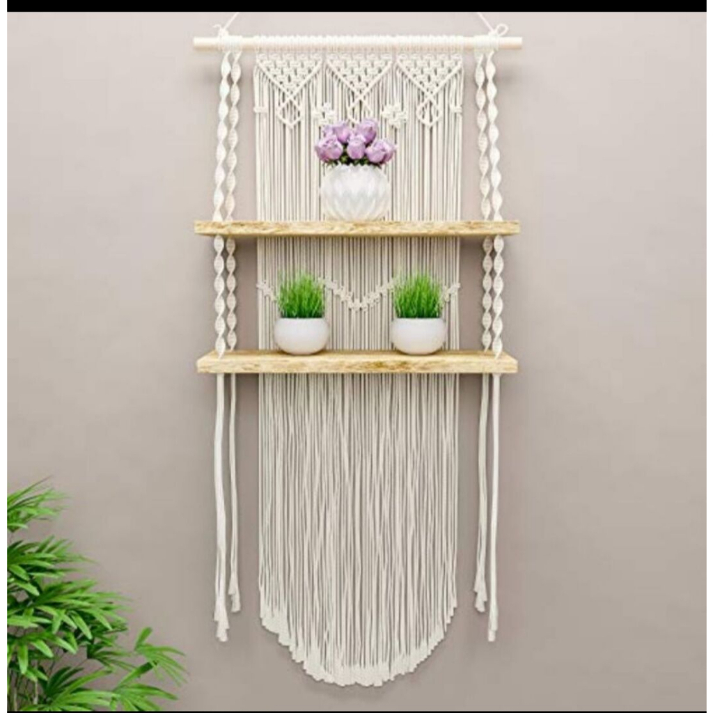 Macrame hamper - ราวแขวนความงาม รหัส gh07