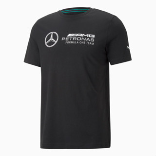 เสื้อยืด พิมพ์ลายโลโก้ Puma Mercedes AMG Petronas Motorsport F1 สีดํา ของแท้