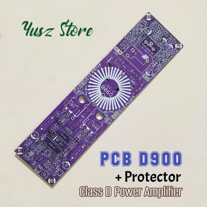 Pcb D900 + ตัวป้องกัน เพาเวอร์แอมป์ Class D สองชั้น