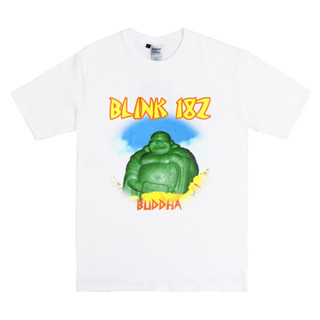 เสื้อยืด พิมพ์ลายอัลบั้มพระพุทธรูป Blink 182