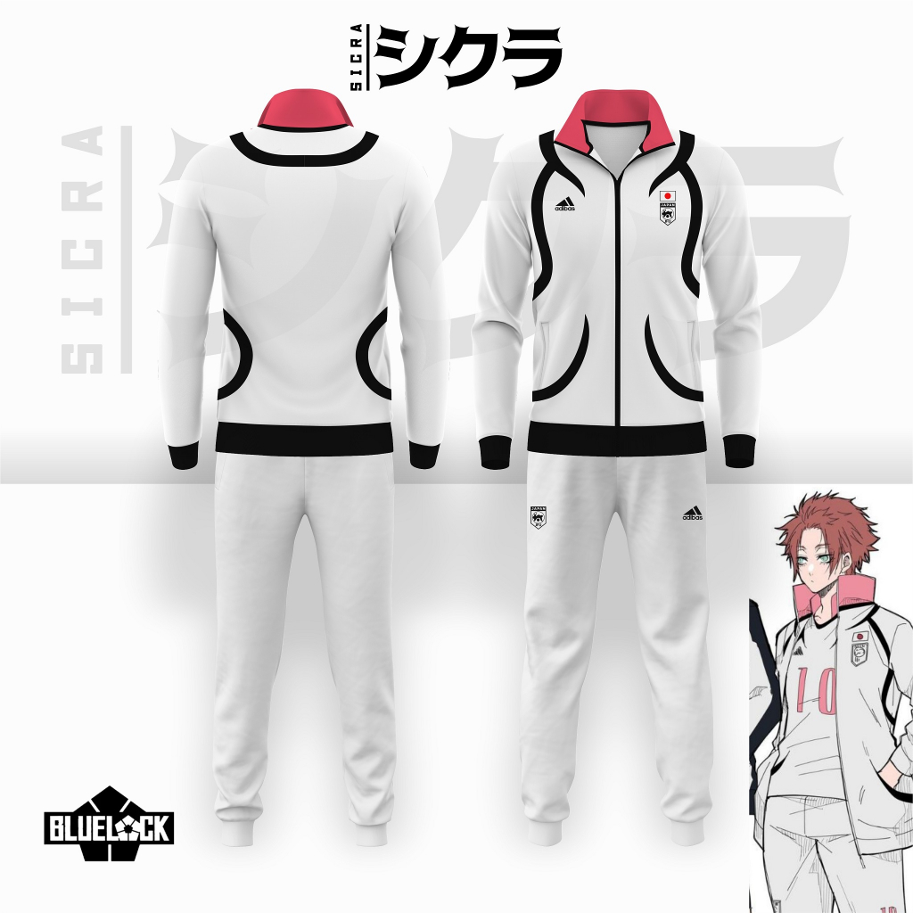 Blue Lock Training Track Top Japan U-20 อะนิเมะคอสเพลย์มังงะ Ball Jacket