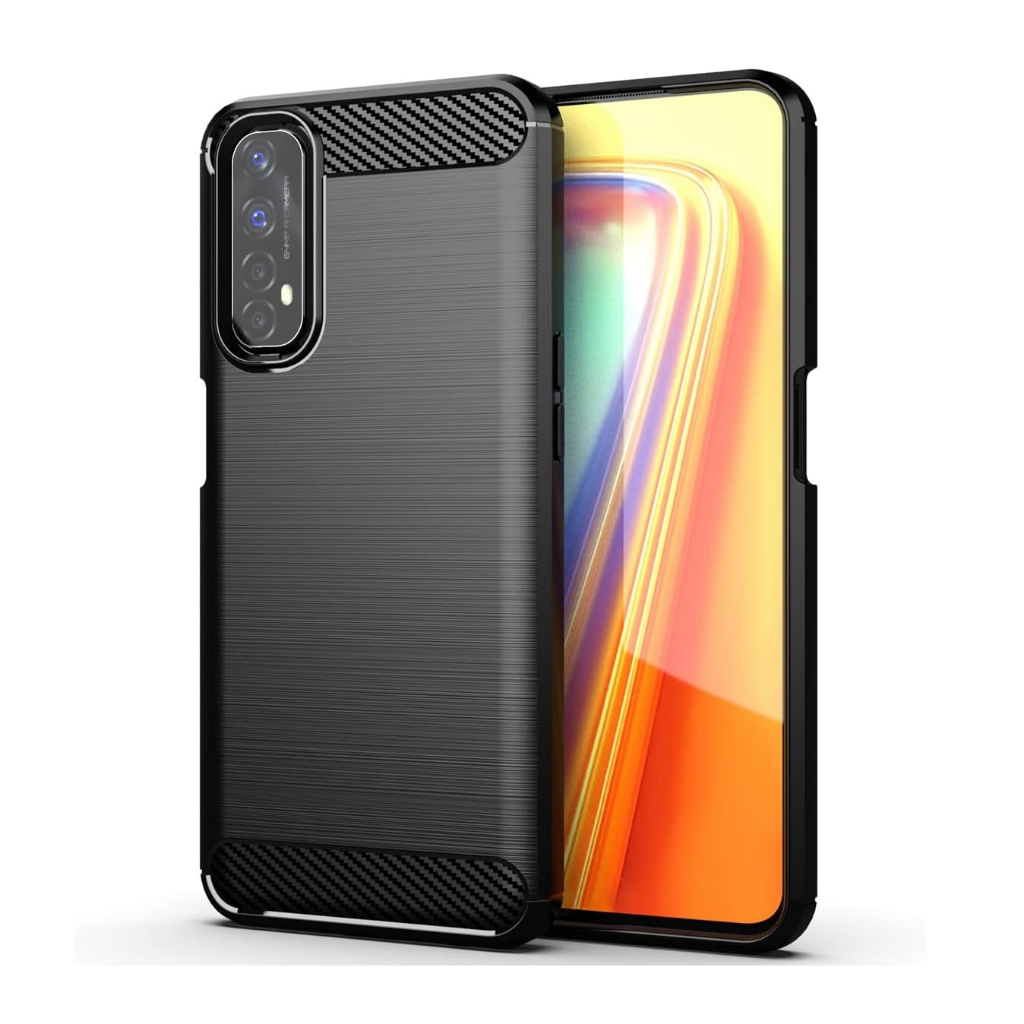 เคส Realme Narzo 20 Pro Premium Carbon Fiber - (สีดํา)