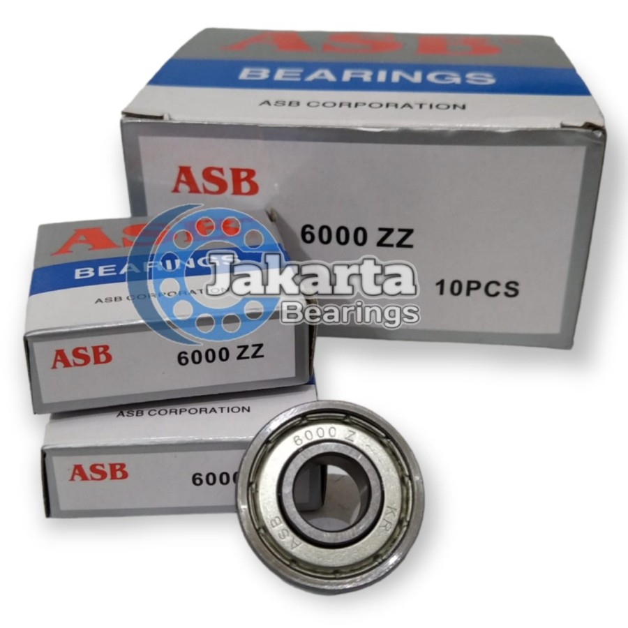 แบริ่ง / Laker / Laher 6000 ZZ / 6000ZZ / 6000 2Z ASB BRAND IRON CAP