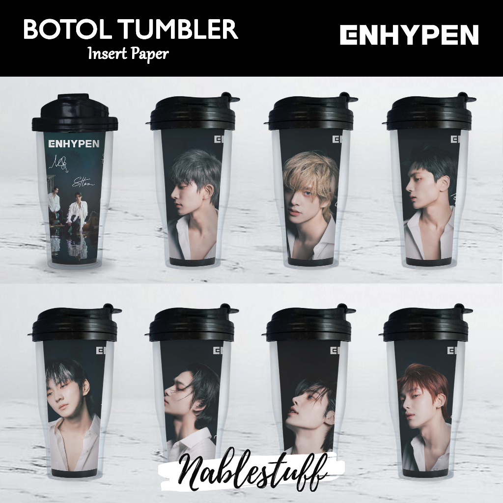 Enhypen Dark Blood Ver Bite Me Tumbler Bottle // ใส่ขวดดื่มกระดาษ // สินค้าKpop