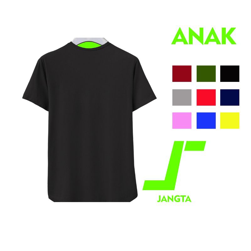 PLAIN SHORT-SLEEVED เสื้อยืดสําหรับ BOYS AND GIRLS, COTTON COMBAD 30s PREMIUM DISTRO