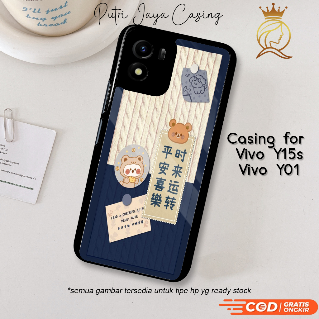 HP Vivo Y15s Y01 เคสโทรศัพท์ Vivo Y15s Y01 Motif 02 น่ารักล่าสุดกรณีน่ารักกรณีอะนิเมะกรณีอะนิเมะกรณี