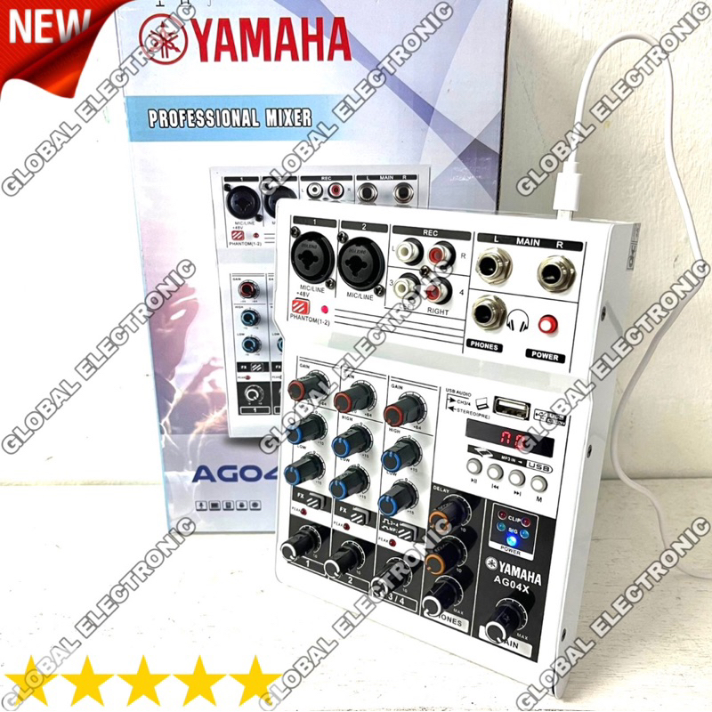 เครื่องมิกเซอร์ Yamaha AG04X/A G04 X ของแท้ 4 ช่อง บลูทูธ USB ซาวด์การ์ด ori