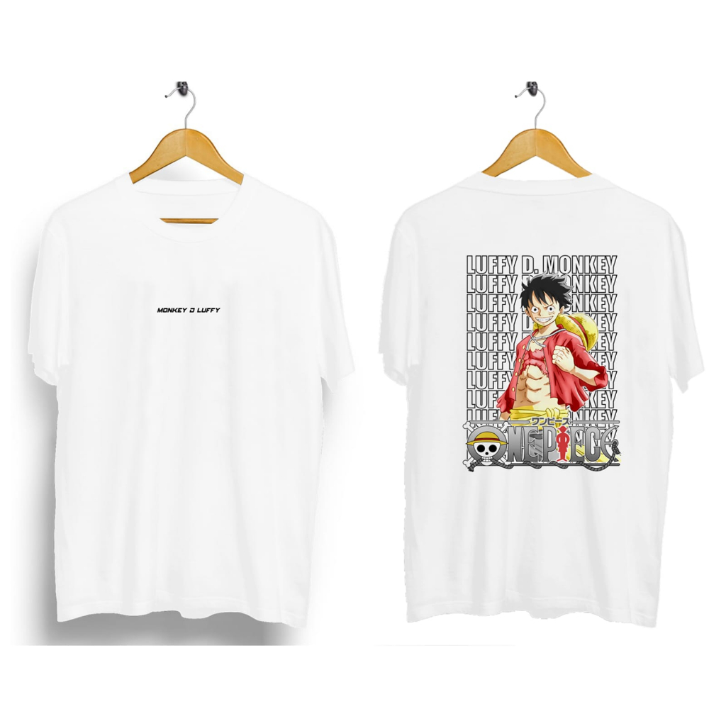 เสื้อยืด เสื้อยืด distro เสื้อผ้า distro ผู้ชาย หวี 30s สมบูรณ์แบบมนุษย์ luffy strong