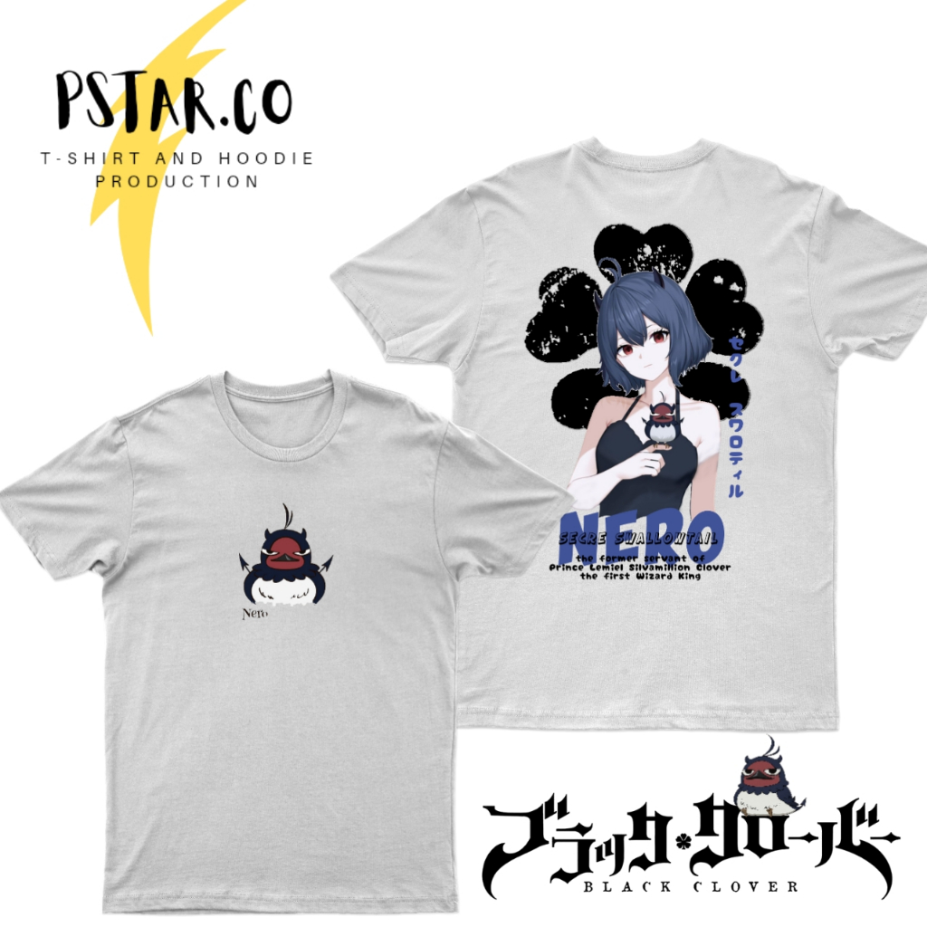 เสื้อยืดอนิเมะ Black Clover ใหม่ล่าสุด | เสื้อยืด Nero Black Clover สําหรับทุกเพศ