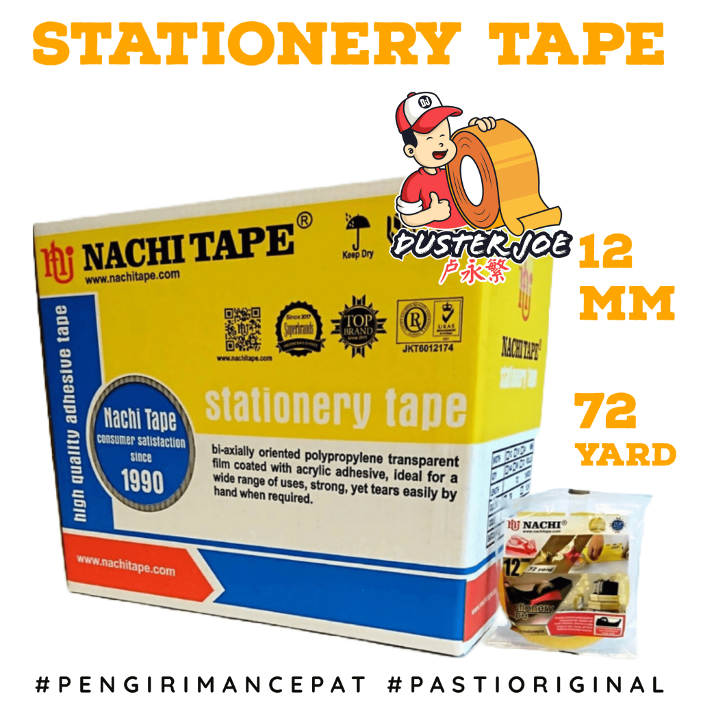 RK Insulation Stationery Nachi 1/2 นิ้ว 12mm 72Y Tape-1 PACK (12 ชิ้น)