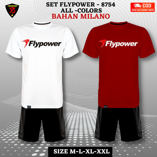 เสื้อกีฬาแบดมินตัน BLACK WHITE FLYPOWER สําหรับผู้ชาย และผู้หญิง