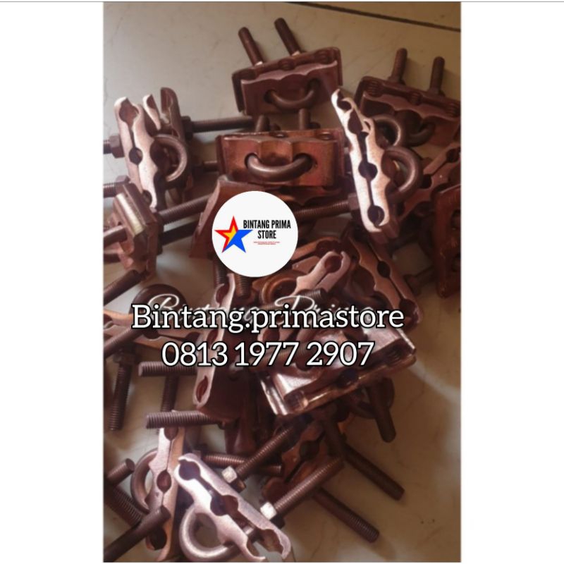Stick Rod Clamp / U Bolt Clamp / 3 ทาง Grounding Clamp / 3 เส้น