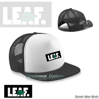 หมวกตาข่าย snapback พรีเมี่ยม / หมวกรถบรรทุก snapback สําหรับผู้ชาย ผู้หญิง แบรนด์ distro / LEAF.