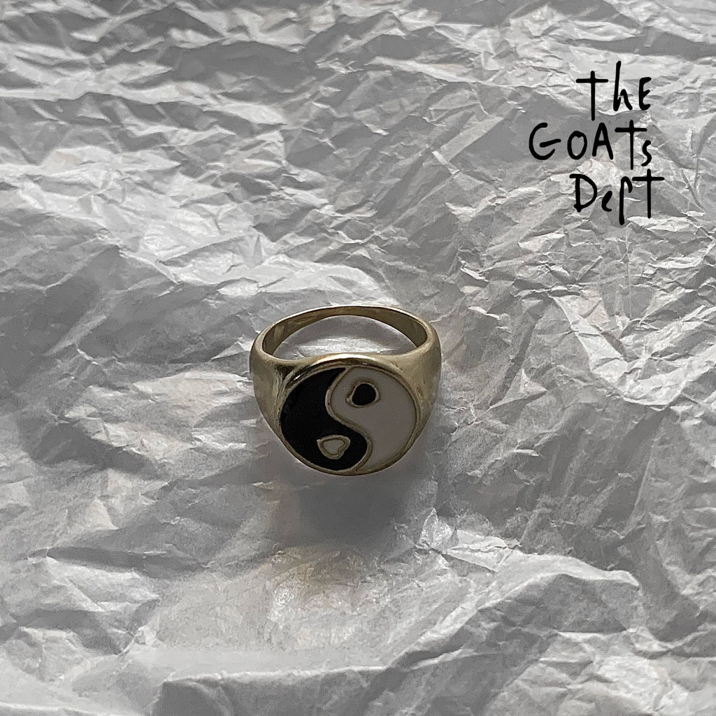 The Goats Dept - Black Yin Yang Ring Original / tgd741 yinyang รุ่นแหวนผู้ชายและผู้หญิง unisex ทองเง