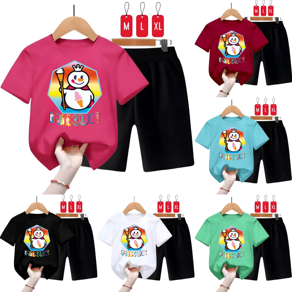 ชุดเสื้อยืด Hokyfashion UNISEX 6W RAINBOW MIXUE CHILDRENS