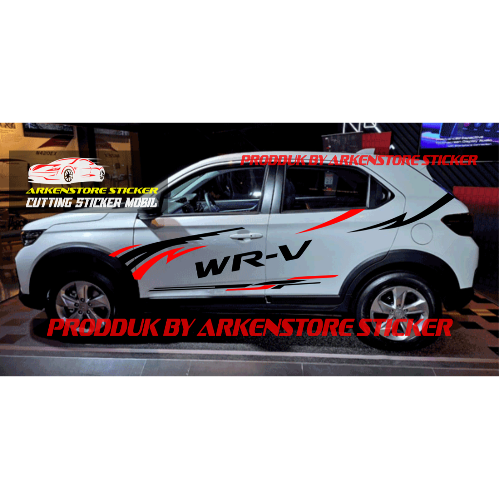 CUTTING STICKER HONDA WRV สติกเกอร์รถ HONDA WRV รถ STRIPE LIST STICKER CUSTOM TEXT