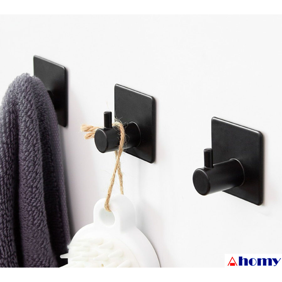 GANTUNGAN ตะขอแขวน ss 304 สติ๊กเกอร์เดี่ยว shs-05 T สติ๊กเกอร์กล่องสีดํา 3M