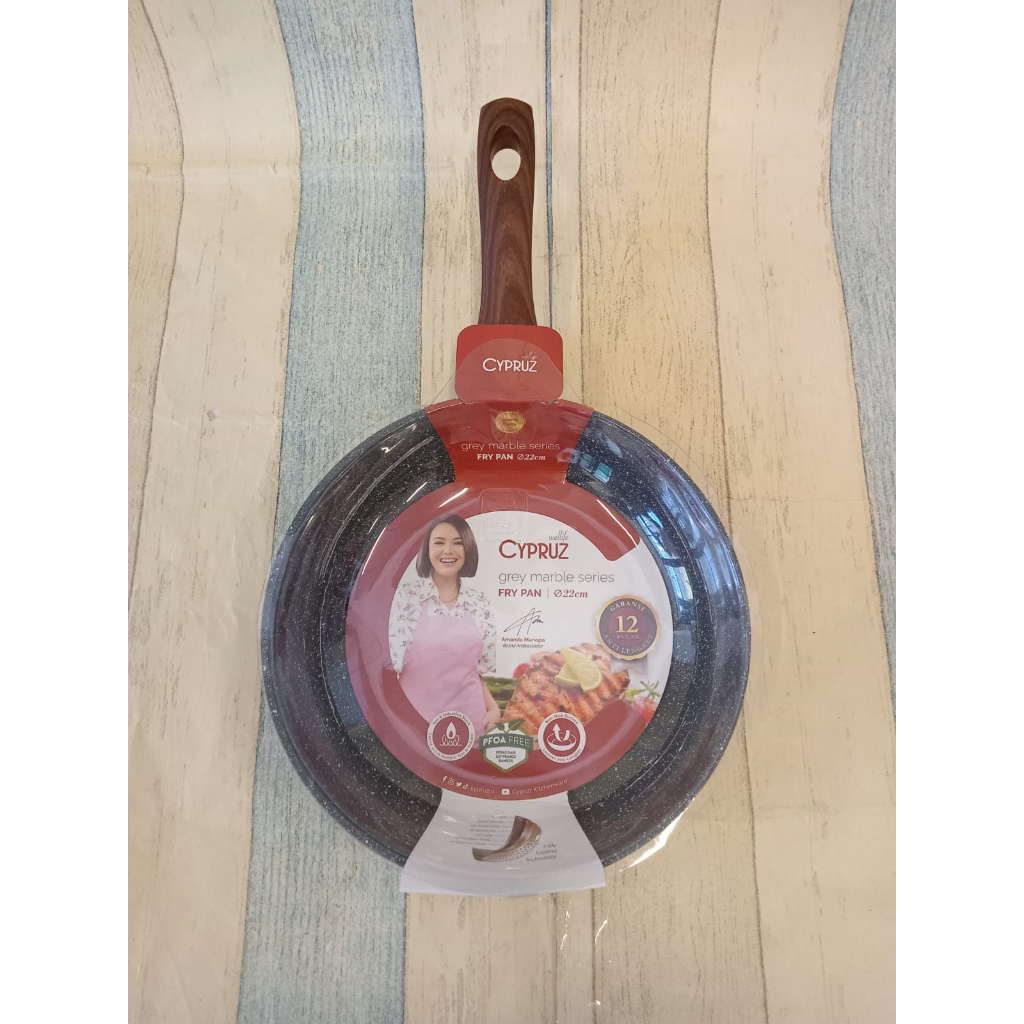 CYPRUZ MARBLE WOK PAN FRY PAN GRILL PAN
