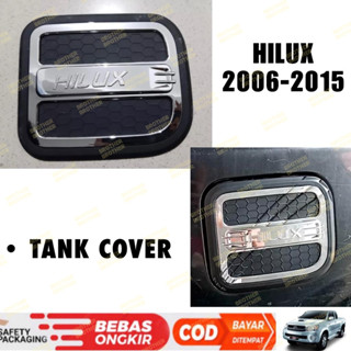 ฝาครอบถังน้ํามัน หรูหรา สีดํา สําหรับ Hilux Old 2006 2011 2012 2014 2015