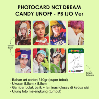 Nct DREAM CANDY PREMIUM Blunt Tip โฟโต้การ์ด