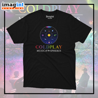 เสื้อยืด พิมพ์ลายวง Coldplay MUSIC OF THE SPHERES