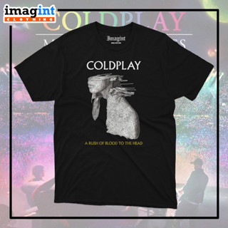 เสื้อยืด พิมพ์ลาย Coldplay BAND A RUSH OF BLOOD TO THE HEAD สําหรับผู้ชาย