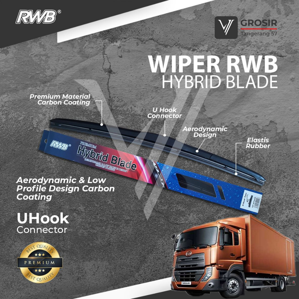 UD TRUCK QUESTER GKE 280 HYBRID RWB WIPER PAIR 3 ชิ้น