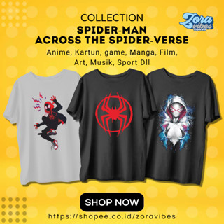 เสื้อยืด พิมพ์ลาย Marvel Spider-Man Spiderverse Spider สไตล์พังก์