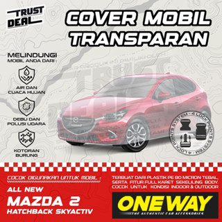 ผ้าคลุมรถยนต์พลาสติก MAZDA 2 HATCHBACK SKYACTIV กันน้ํา แบบหนา ใส กันน้ํา