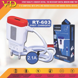 สายชาร์จ VODA RT-603 1PORT USB MICRO USB Cable V8