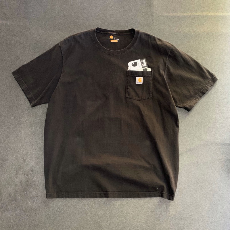 [Carhartt] เสื้อยืดกระเป๋า K87BLK