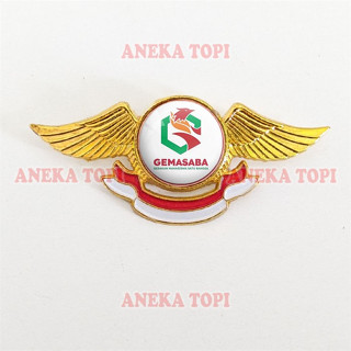 Gemasaba Pin PKB ปีกเข็มกลัดโลโก้ GEMASABA การเคลื่อนไหวของนักเรียน - หมวกเบ็ดเตล็ด