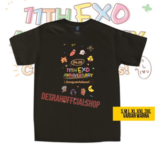 เสื้อยืด พิมพ์ลาย EXO ครบรอบ 11 ปี สไตล์เกาหลี