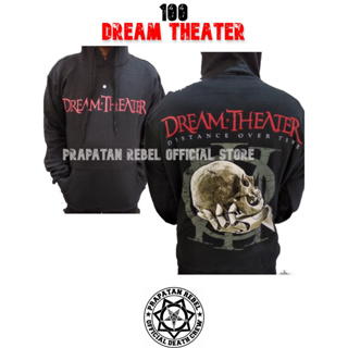 เสื้อกันหนาว มีฮู้ด แบบสวมหัว ลาย DREAM THEATER Rock Punk Metal Music PRAPATAN REBEL