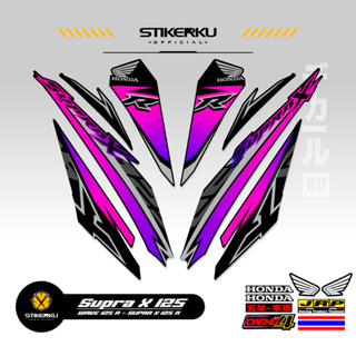 สติกเกอร์กราฟิก SUPRA X 125r SUPRA X 125r SUPRA-X 125r WAVE 125r SUPRA 125r SUPRA Father STIPING LIST POLET 2018 2019 BATMAN Simle Graphics 3Rd MOTIF