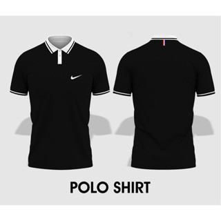 เสื้อโปโลแขนสั้น คอปก พิมพ์ลายโลโก้ Nike สําหรับผู้ชาย