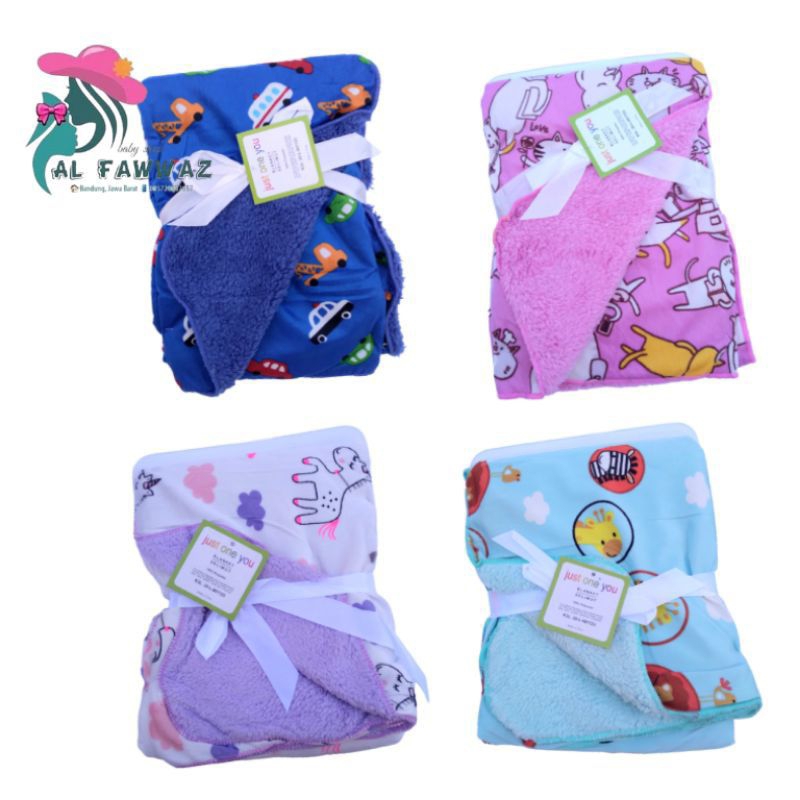 Double fleece baby blanket