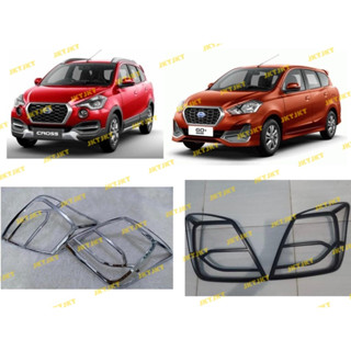 Datsun GO+Panca โครเมี่ยม สีดํา สําหรับไฟท้ายรถยนต์ 2018 2022