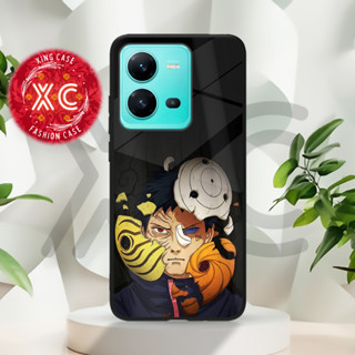 |An08| เคสกระจกเงา สําหรับ HP VIVO V25 V25E | ขอเคส HP เคสแข็ง นิ่ม ปรับแต่งได้ | เคสโทรศัพท์มือถือ ลายการ์ตูนอนิเมะนารูโตะ HD OBITO UCHIHA TOBI คุณภาพดี