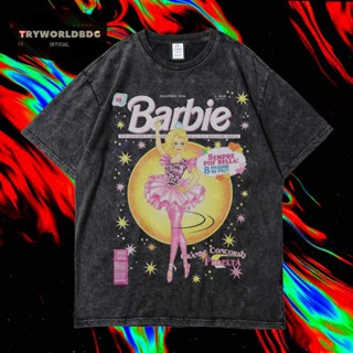 เสื้อยืด พิมพ์ลายการ์ตูนบาร์บี้ KAOS BARBIE SEMPRE PLU BELLA VINTAGE