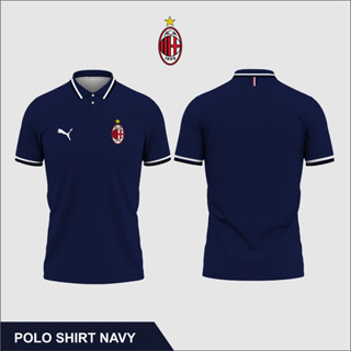  Kaos เสื้อโปโลผู้ชาย AC MILAN 5 สี ไซซ์ S - 3XL