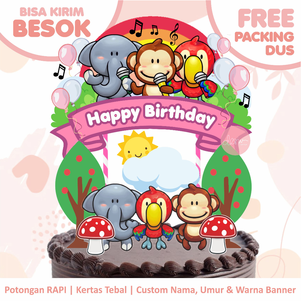 Babalita Cake Topper (Custom Name & Age) FREE PACKING BOX