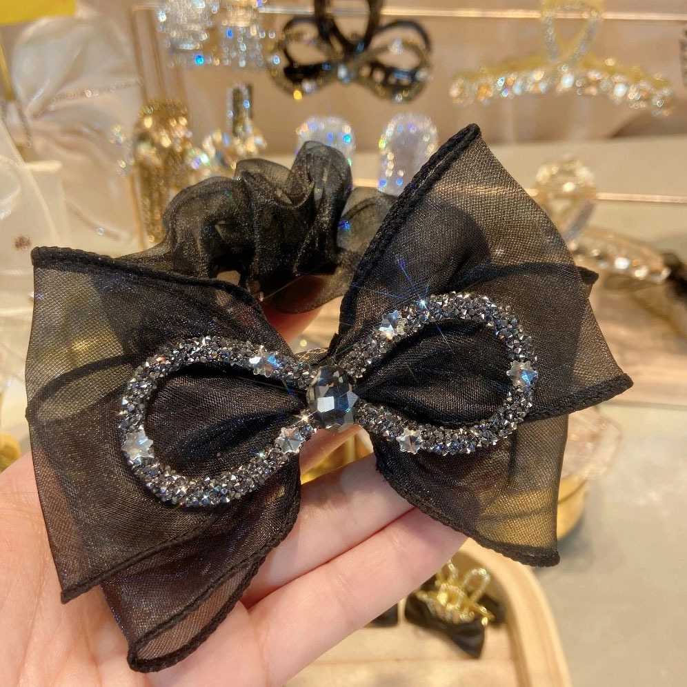 Calelops Scrunchies Rubber Hair Tie Blink Korea Adult Ribbon Guwon