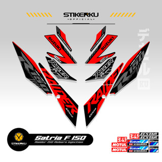 สติกเกอร์ลายทาง SATRIA FU 150 SIMPLE F150 SATRIA F150 2016-2022 STICKER STRIPING SATRIA FU R150 STOCK DECALS RIDER FI R150 SATRIA EDITION Stickerkudecall 17th MOTIF