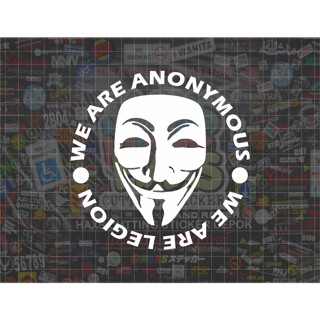 สติกเกอร์ We Are Anonymous We Are Legion ขนาด 14 ซม. สําหรับตกแต่งรถยนต์