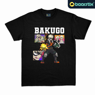 Bearstix - เสื้อยืด พิมพ์ลายอนิเมะ Katsuki Bakugo Kaos My Hero Academia Baju BNHA MHA แฟชั่นสตรีท